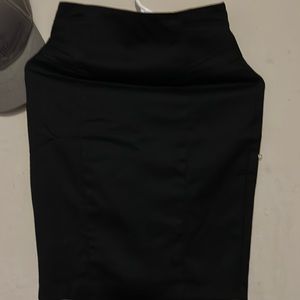 Black passed the knees slit on back zipper on back by forever 21